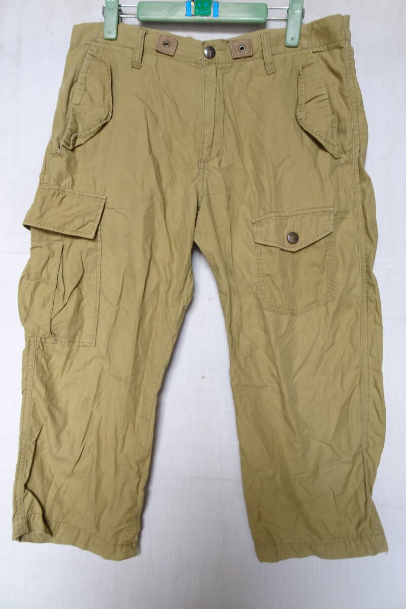 EDWIN/エドウィン/709RS/クロップド丈パンツ/ジップフライ/ひざ下丈/カーゴポケット/フラップポケット/カーキ/Mサイズ(7/30R)拍卖