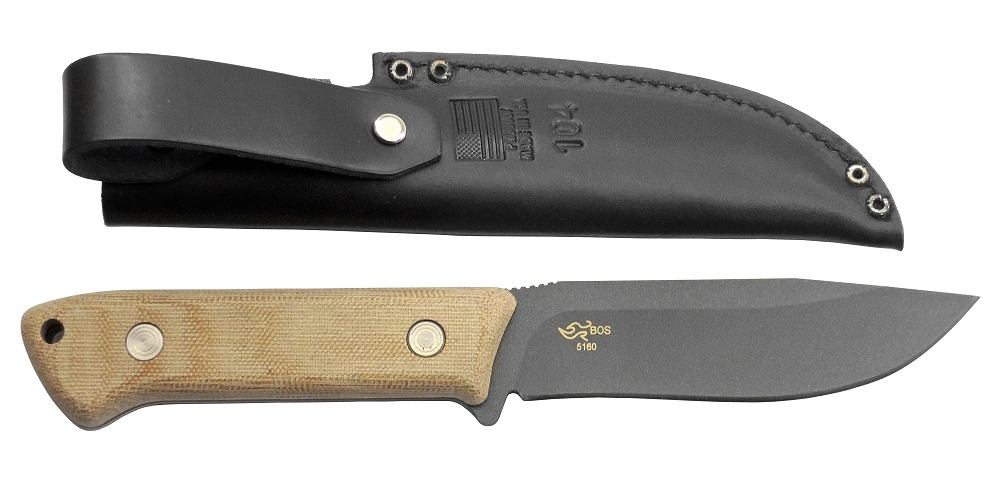 BUCK No.104BRS1 COMPADRE Camp Knife・Drop Point Blade ・11.4CM・全長:24.1㎝・黒革ケース拍卖