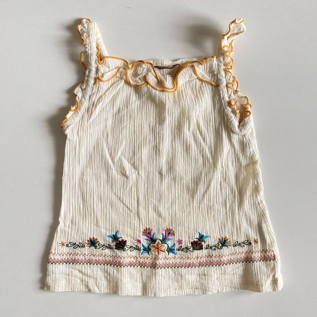 C.B STAFF 刺繍キャミブラウス 120拍卖