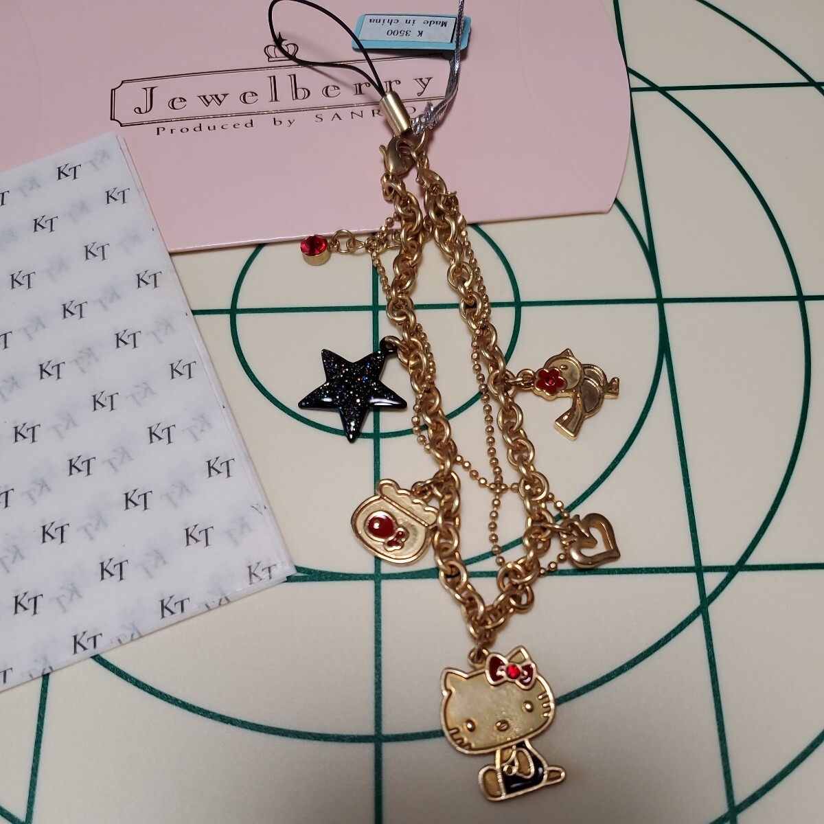 HELLOKITTY ブレスレット&ストラップ 2way jewelberry funberry ジュエルベリー サンリオ ハローキティ 未使用 バッグチャームに拍卖