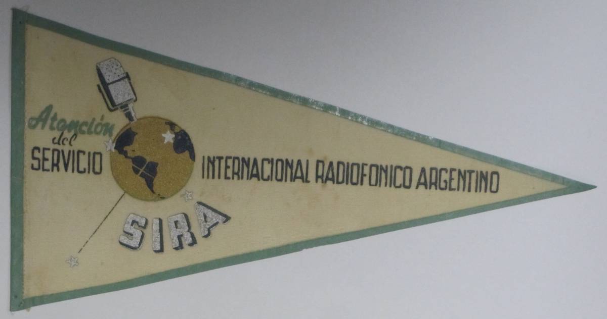 BCL★廃局★入手困難★幻のペナント★日本語放送計画★LRA★ラジオ・シーラ★RADIO SIRA★南米★アルゼンチン★1950年代拍卖