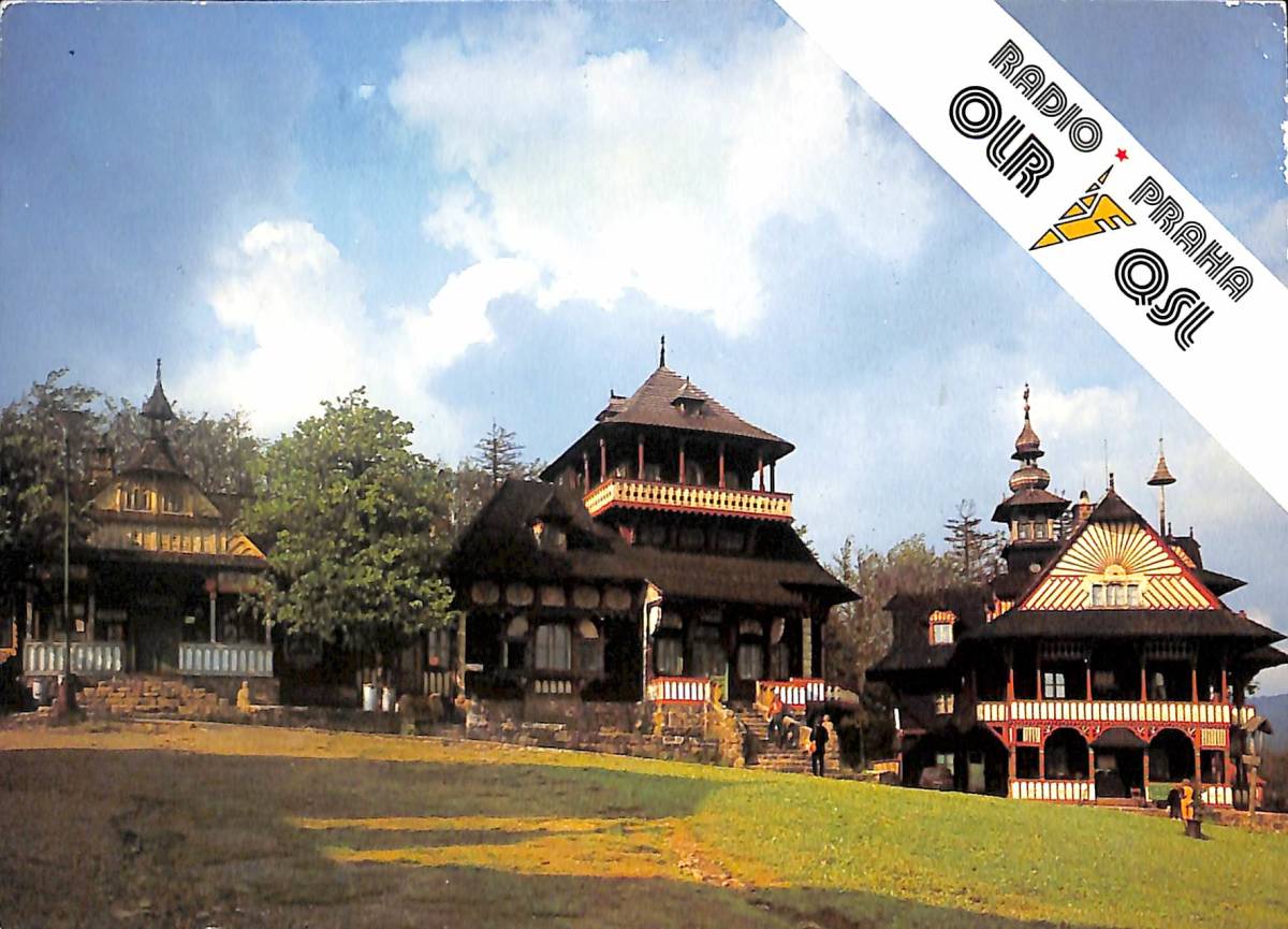 ①BCL★希少ベリカード★ラジオ・プラハ+おまけ★National★全天候形・500mW・トランシーバー★RJ-38★原寸大・印刷済TG付 拍卖