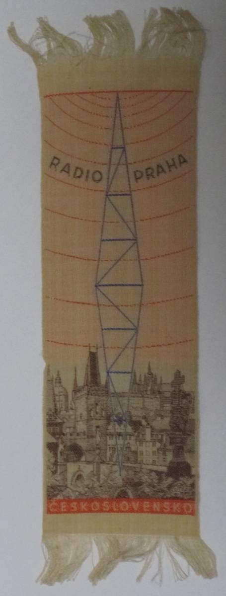 ③必見★BCL★ベリカードより入手困難★希少ペナント★ラジオ・プラハ★RADIO PRAHA★旧チェコスロバキア★1960年代拍卖