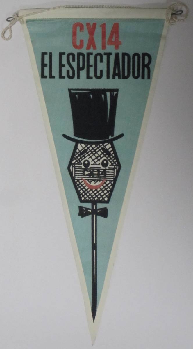 BCL★ベリカードより入手困難★希少ペナント★CX14★ラジオ・エル・エスペクダドール★RADIO EL ESPECTADOR★南米★ウルグアイ★1970年代拍卖