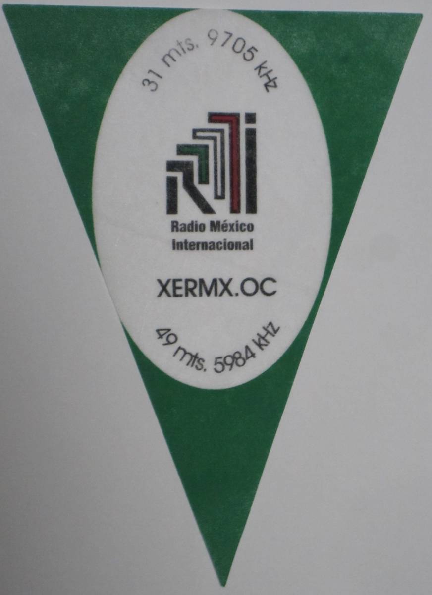 BCL★ベリカードより入手困難★希少特大ペナント★XERMX★RMI★メキシコ国際放送★RADIO MEXICO INTERNATIONAL★中米★メキシコ★1990年代拍卖