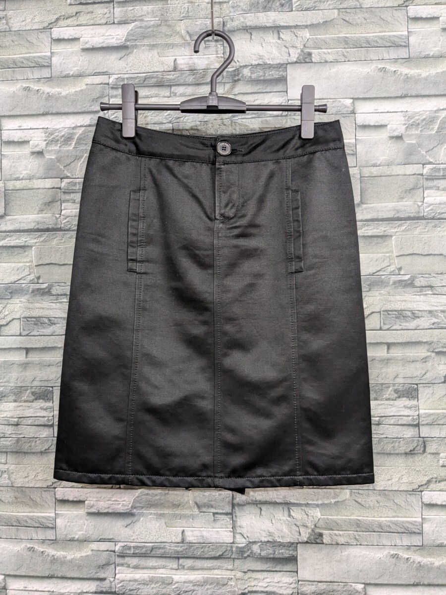 ■送料無料★DKNY JEANS ダナキャランニューヨーク スカート 黒 シンプル レディース サイズ26拍卖