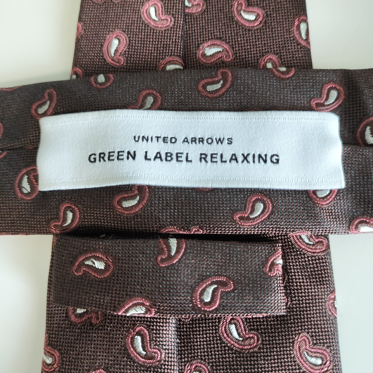 ユナイテッドアローズ(UNITED ARROWS)ブラウン総涙ネクタイ拍卖