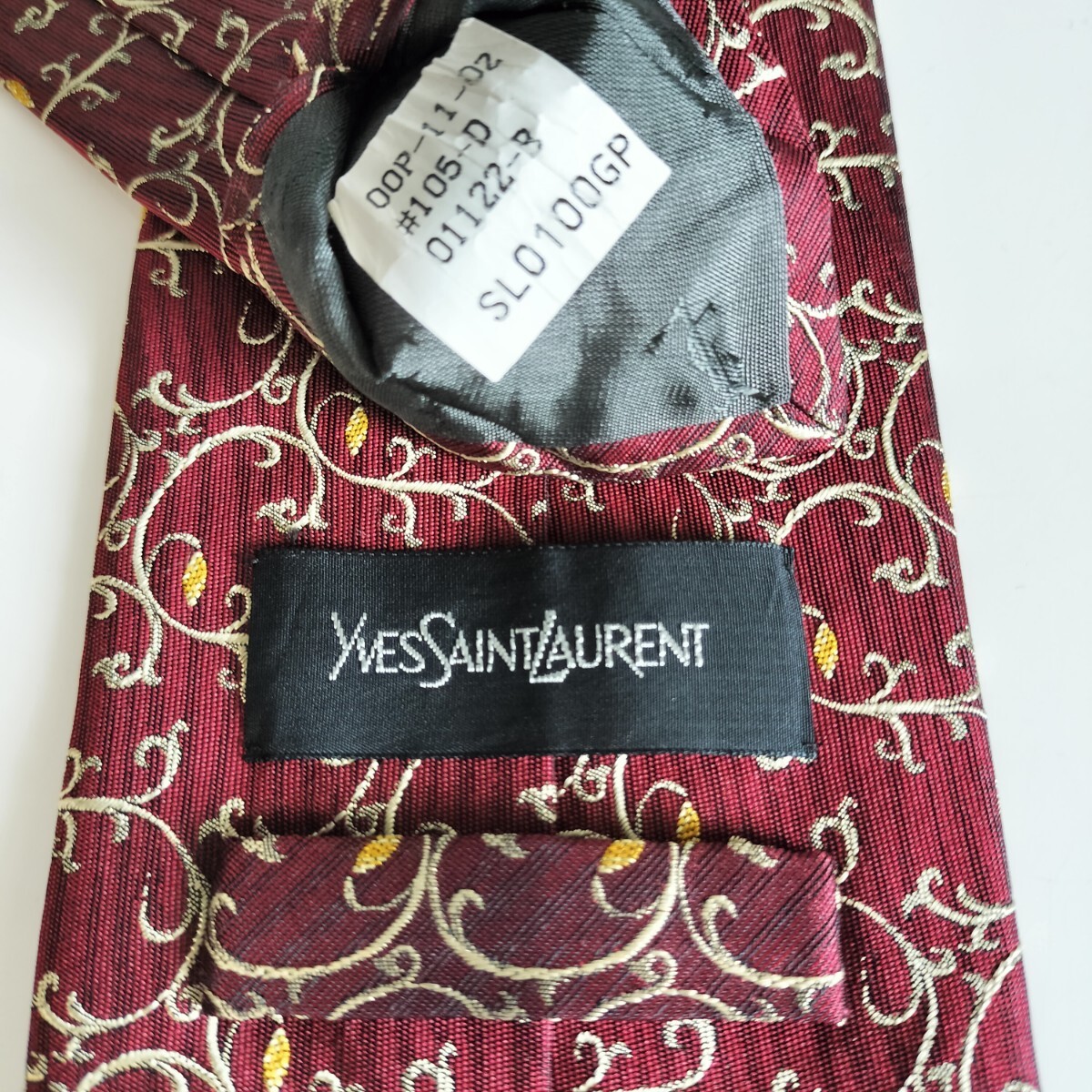 イヴサンローラン(YVES SAINT LAURENT)赤イバラネクタイ拍卖