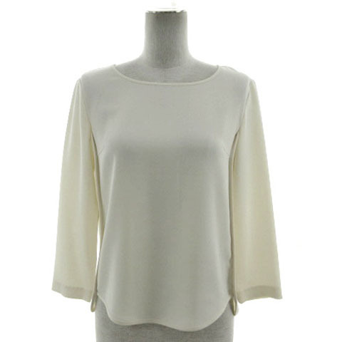 ベーセッツ NO ROSE WITHOUT A THORN B7 カットソー 七分袖 日本製 ライトベージュ 38 レディース拍卖