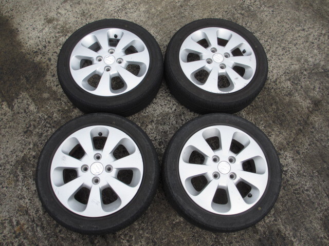 スズキ純正アルミホイル4本② 14×41/2J OFF50 PCD100 4穴 パレット等拍卖