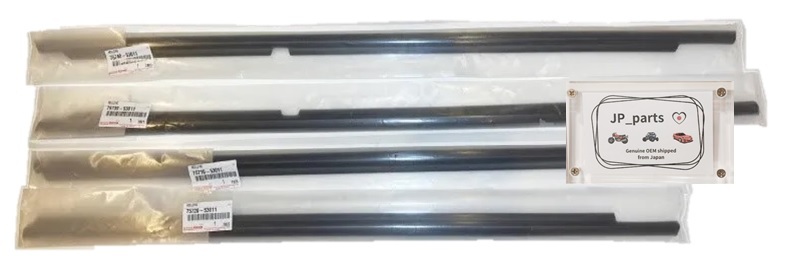 トヨタレクサス純正アルテッツァIS300 01-05 フロント リア ドアベルトモールディングセット OEM 75710-53011 75720-53011 75730-53011 他拍卖