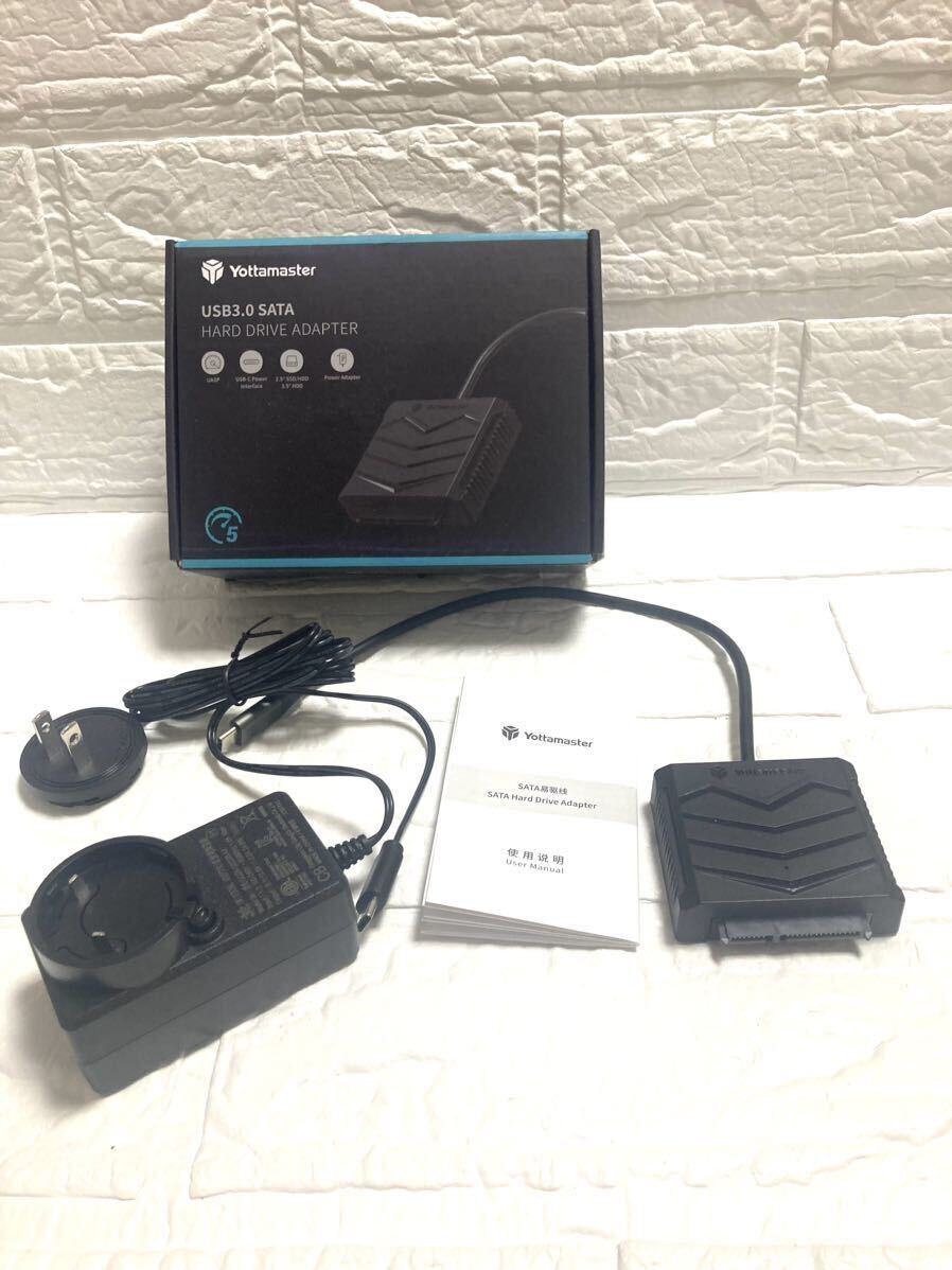 P)Yottamaster SATA - USB Cケーブルアダプター USB 3.1 - SATA III ハードドライバーアダプター 2.5インチHDDとSSD-0.5mケーブルに対応拍卖