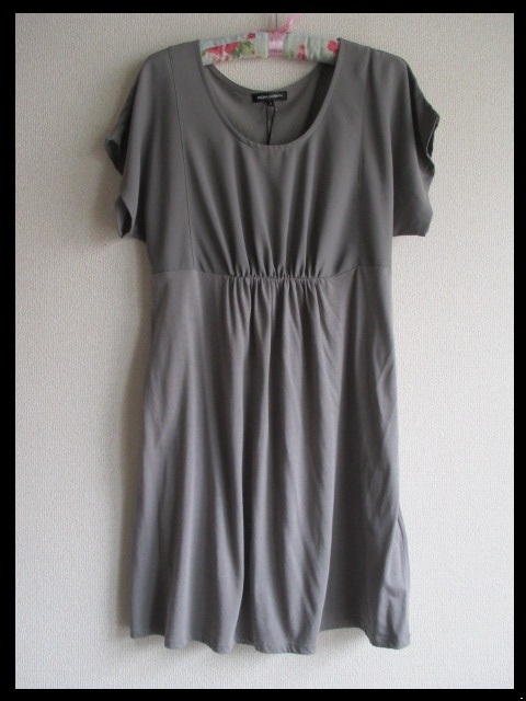 ☆8400円☆新品 BUONA GIORNATA(ボナジョルナータ) チュニックワンピース グレー拍卖