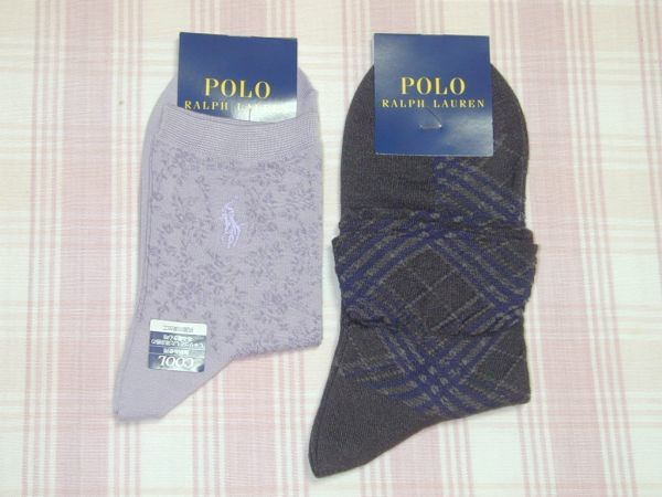 ポロラルフローレン*(12)靴下2点/23-24cm/新品/送料込拍卖