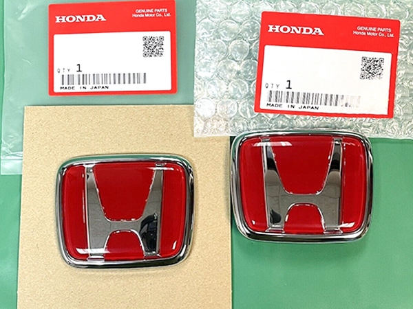 ★送料無料 ホンダ 純正 S2000 AP1 AP2 エンブレム 赤 前後 セット レッド フロント リヤ s2000 検索 ホイール マフラー ヘッド ライト拍卖