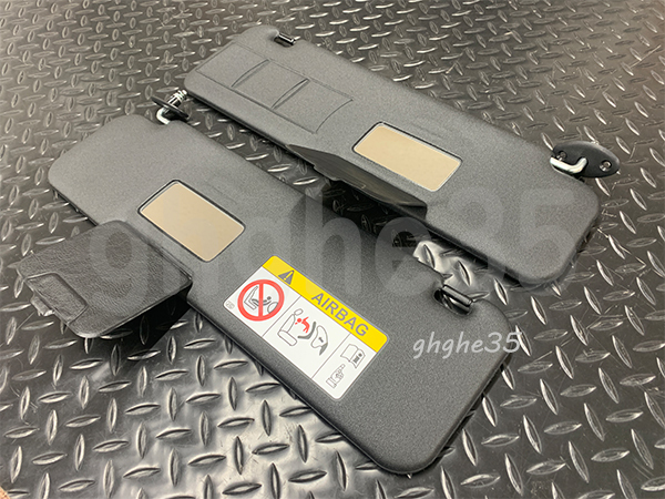 トヨタ 純正 ハイエース 200 系 サンバイザー ボディ ナロー 黒 バイザー ブラック KDH 検 レストア パーツ ステアリング ヘッド ライト拍卖