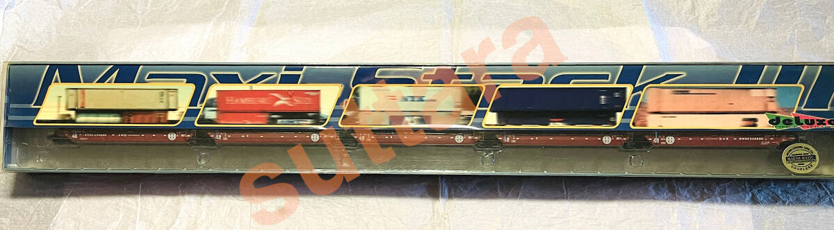 ● 新品未使用 Deluxe Innovations 210711 BNSF 48ft Maxi-Stack III 5-Unit Set #2 デラックスイノべーションズ #240696 拍卖