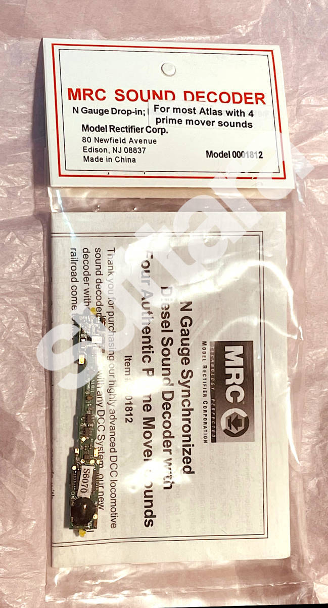 ●新品 MRC 0001812 diesel sound decoder Nゲージ DCC ドロップインサウンドデコーダ ②拍卖