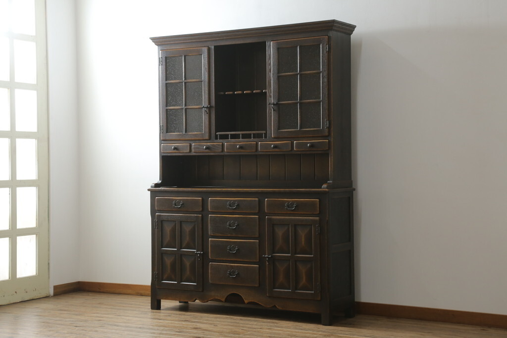 R-075148 中古 飛騨産業 PROVINCIAL(プロヴィンシャル・プロビンシャル) カップボード(収納棚、戸棚、飾り棚、食器棚、キャビネット)拍卖