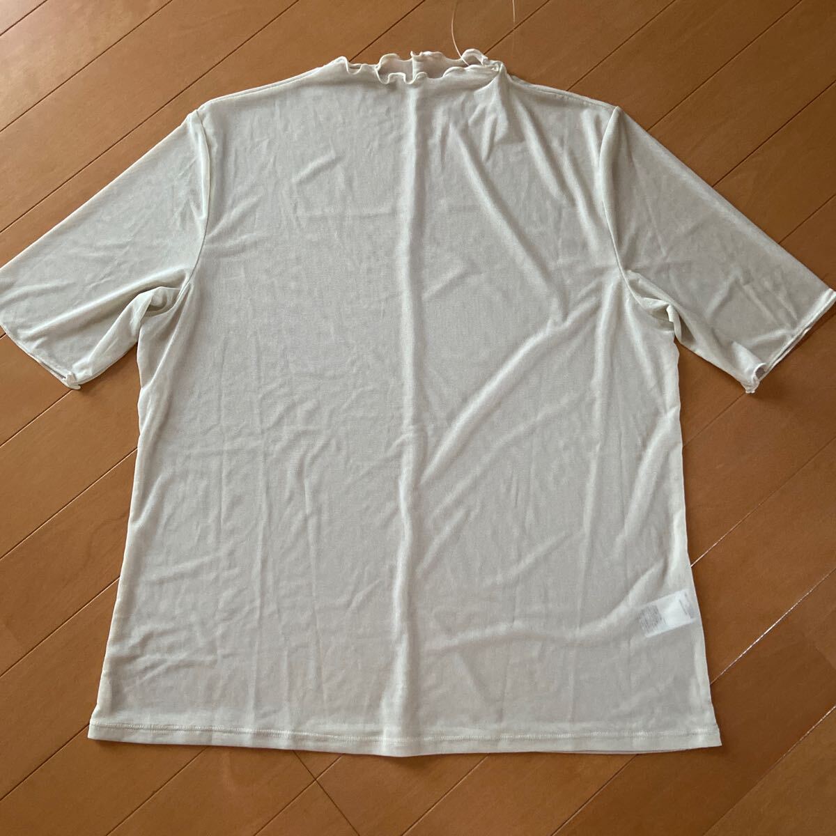 GU☆シアー 5分袖 Tシャツ メロウ カットソー♪レディースL☆新品拍卖