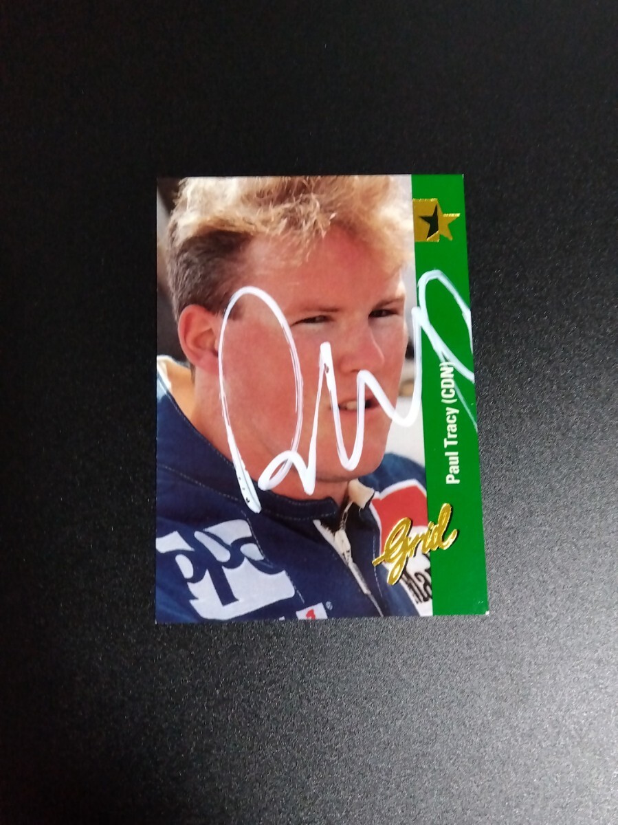 Grid motorcard 1992 F1カード ポール・トレーシー 直筆サイン入り拍卖