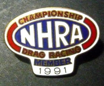 ★【NHRA】当時物 NHRA MEMBER ピンバッジ 1991年拍卖