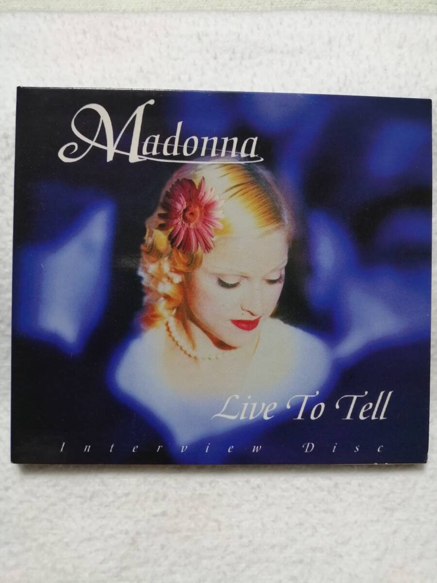 【廃盤インタビューCD】Madonna Live To Tell Interview Disc UKオリジナル マドンナ リヴ・トゥ・テル・インタビュー拍卖