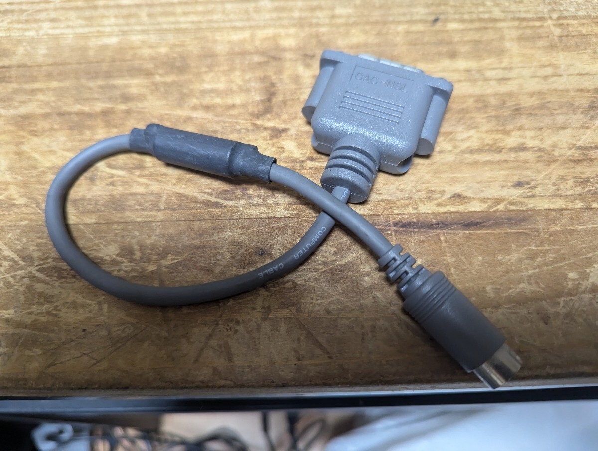 ELECOM CAC-NSL ディスプレイ変換ケーブル MiniDIN10ピン-D-sub15ピン 98ノート用 動作未確認拍卖