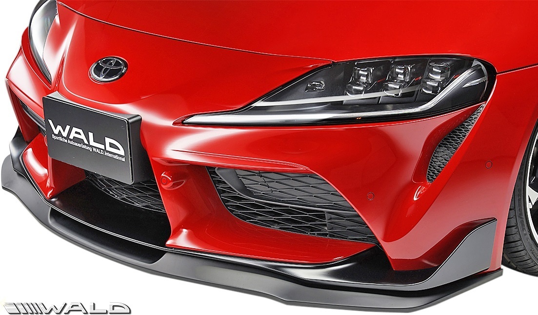 【M's】GRスープラ RZ SZ-R SZ (R.01.05-) WALD SPORTS LINE フロントリップスポイラー FRP ヴァルド バルド エアロ フロントスポイラー拍卖