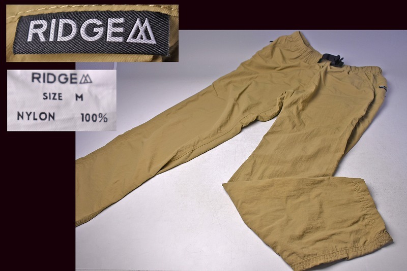 ridge mountain gear ★ ベーシックハイクパンツ ★ sand サンド色 ★ カーキ色系 ★ Mサイズ ★ basic hike pants ★ 登山 街着に拍卖