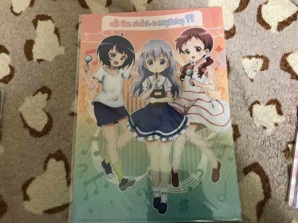 099クリアファイル ご注文はうさぎですか?? リアル謎解きゲーム  ご注文は謎解きですか? 初級編:チマメ隊 チノ マヤ メグ拍卖