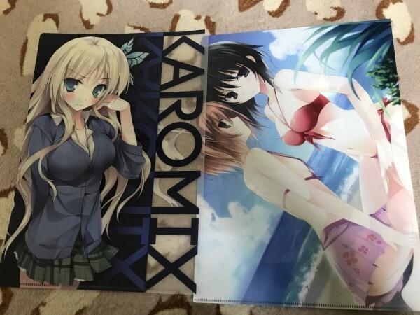 092クリアファイル 僕は友達が少ない 三日月夜空 柏崎星奈(karory) C81/KAROMIX 2枚セット 水着拍卖
