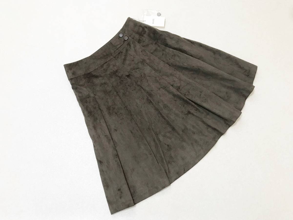 レディス 9/W63 サイズ:ロペ【ROPE】ジュン・プリーツスカート/やわらか起毛ブラウン拍卖