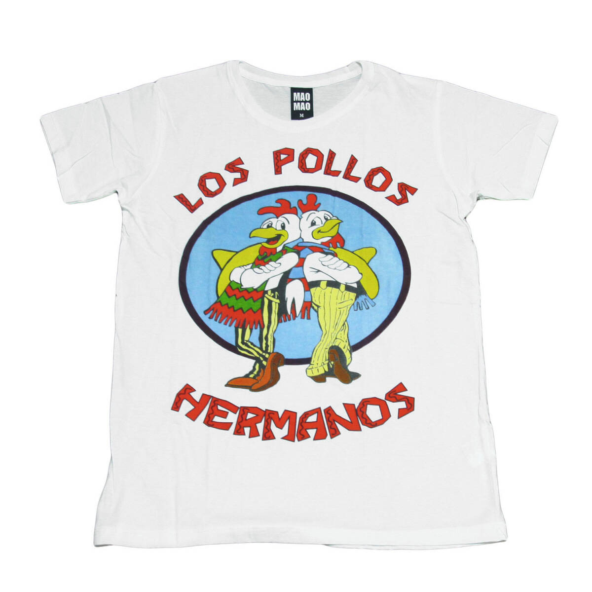 ブレイキングバッド ロスポジョス フライドチキン 海外ドラマ アメリカ ストリート系 おもしろTシャツ メンズ 半袖★tsr0071-wht-m拍卖
