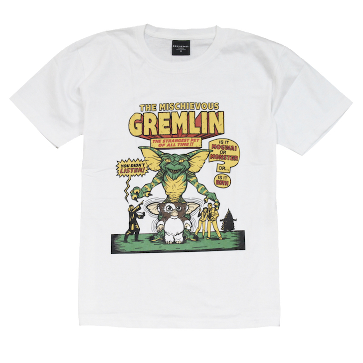 映画Tシャツ グレムリン ギズモ レトロ アメリカ ストリート系 人気 デザインTシャツ おもしろTシャツ メンズ 半袖 ★tsr0823-wht-m拍卖