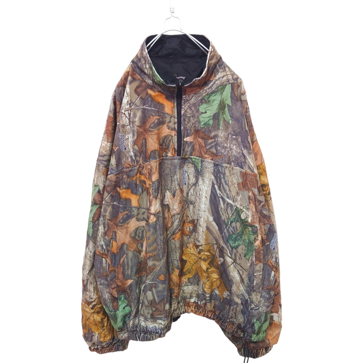 【Duxbak】迷彩 リアルツリーカモハーフジップリバーシブルブルゾン S-680拍卖