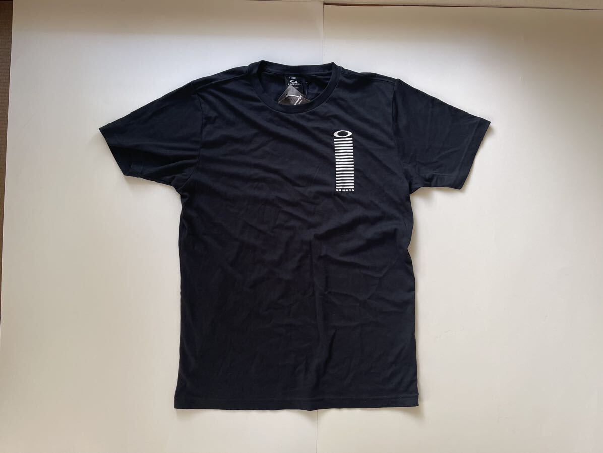オークリー Tシャツ 新品 Mサイズ ブラック クイックポスト 半袖Tシャツ OAKLEY SHIBUYA 渋谷拍卖