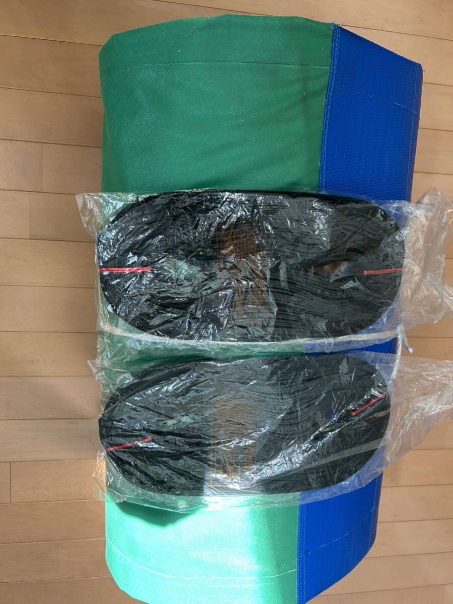 新品未使用 大型トラック 平ボディー シート サイズ約9.5m×約3.5m 前後補強入り 防水 オーダー品 新品専用ゴム付き拍卖