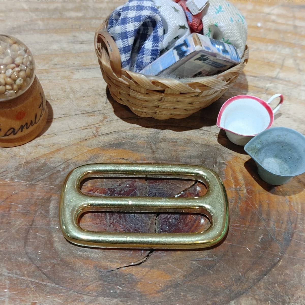 レザークラフト 真鍮金具 Brass ベルト調節具 内径32mm 1個拍卖