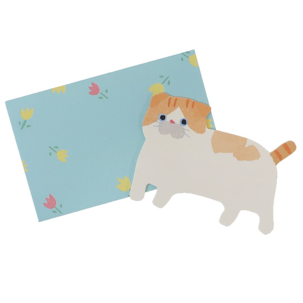 ミニメッセージカード フラッフムームー グリーティングカード アクティブコーポレーション ブルー拍卖