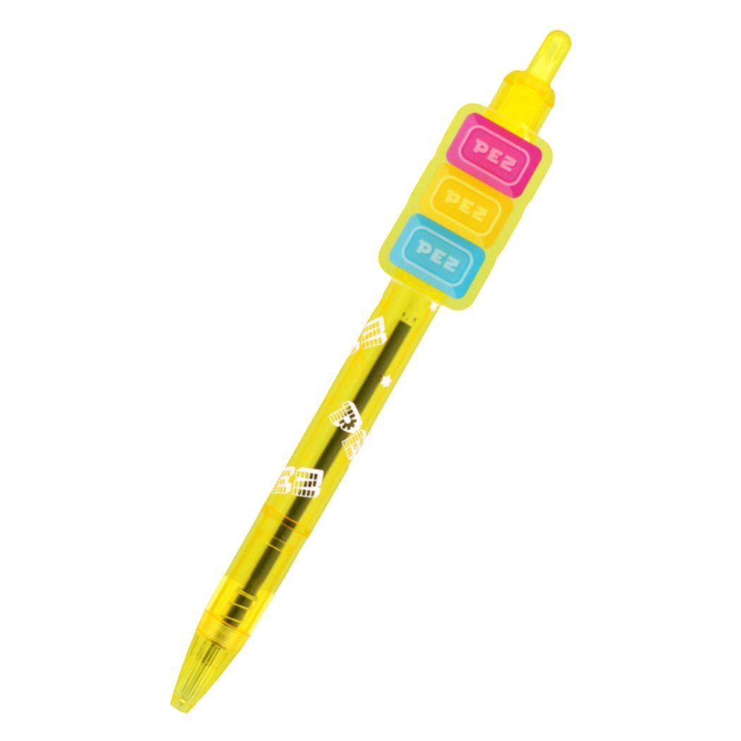 ボールペン ペッツ PEZ プレート付ボールペン イエロー お菓子パッケージ サンスター文具拍卖