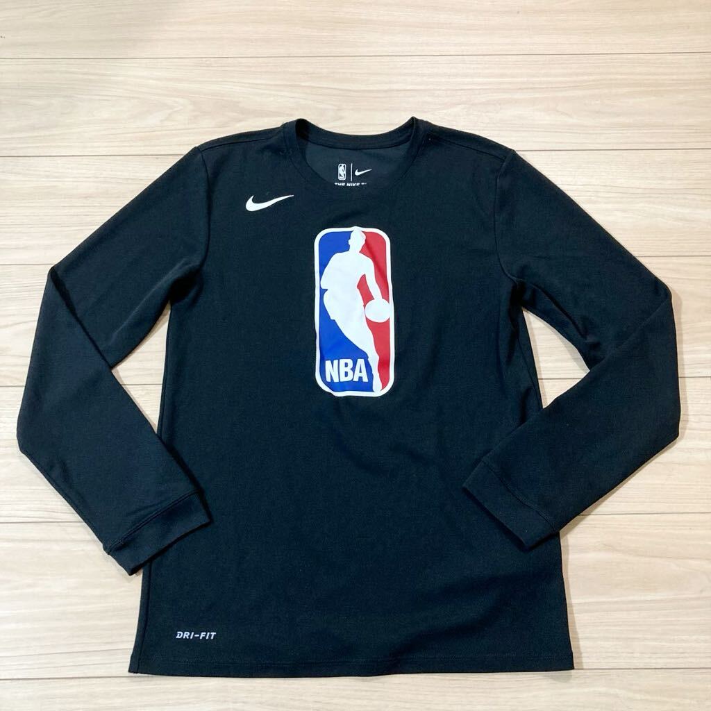 THE NIKE TEE ナイキ DRY-FIT 長袖シャツ ロンT トレーニングウェア ランニングウェア Sサイズ 黒 ブラック NBA バスケットボール拍卖