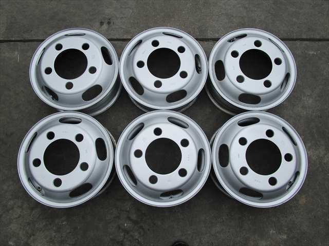 送料無料 三菱 キャンター 日産 NT450 KWC15×5J 115-8T 5穴 両面再塗装 6本セット拍卖