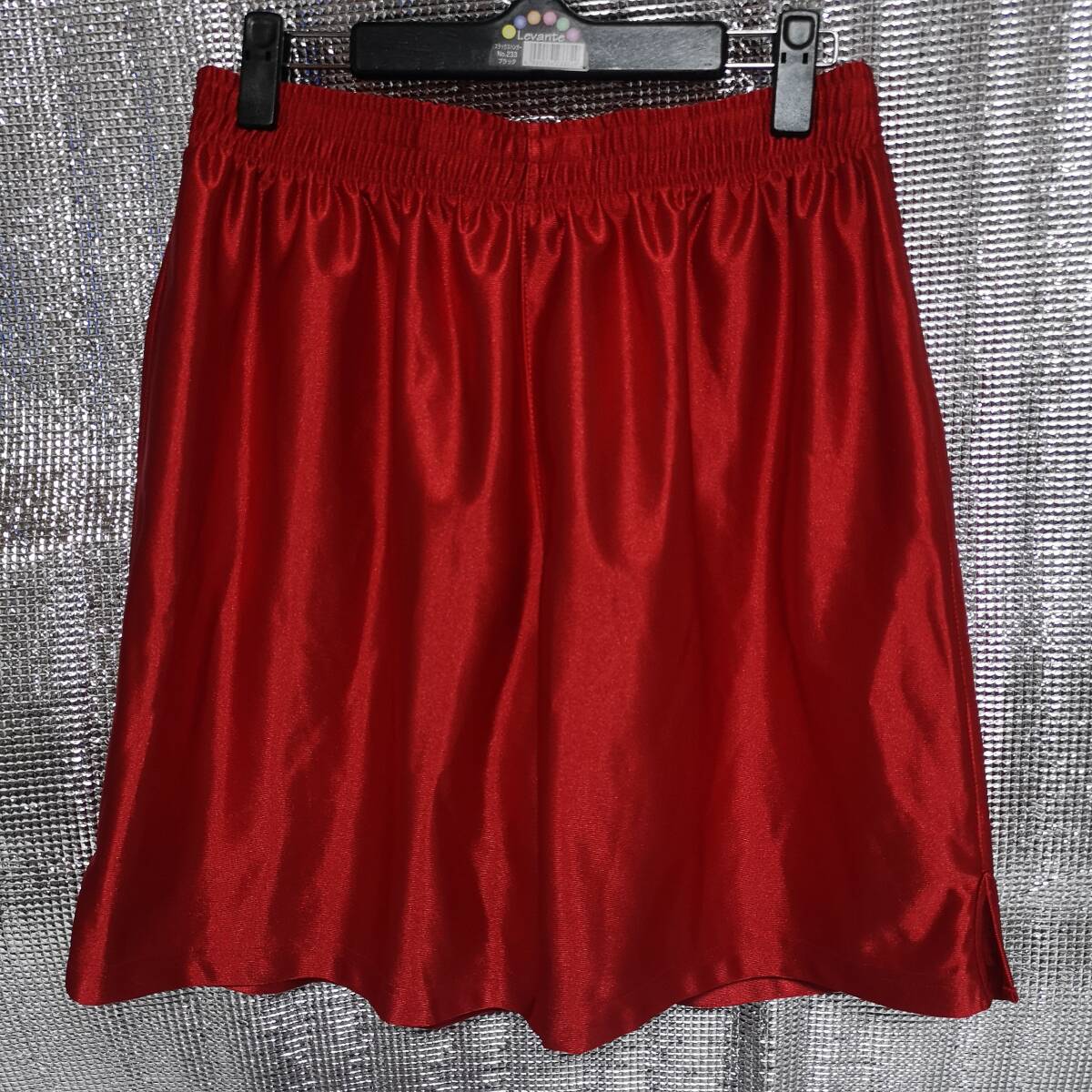 サッカー部 サッカーパンツ 光沢レッド L 661拍卖