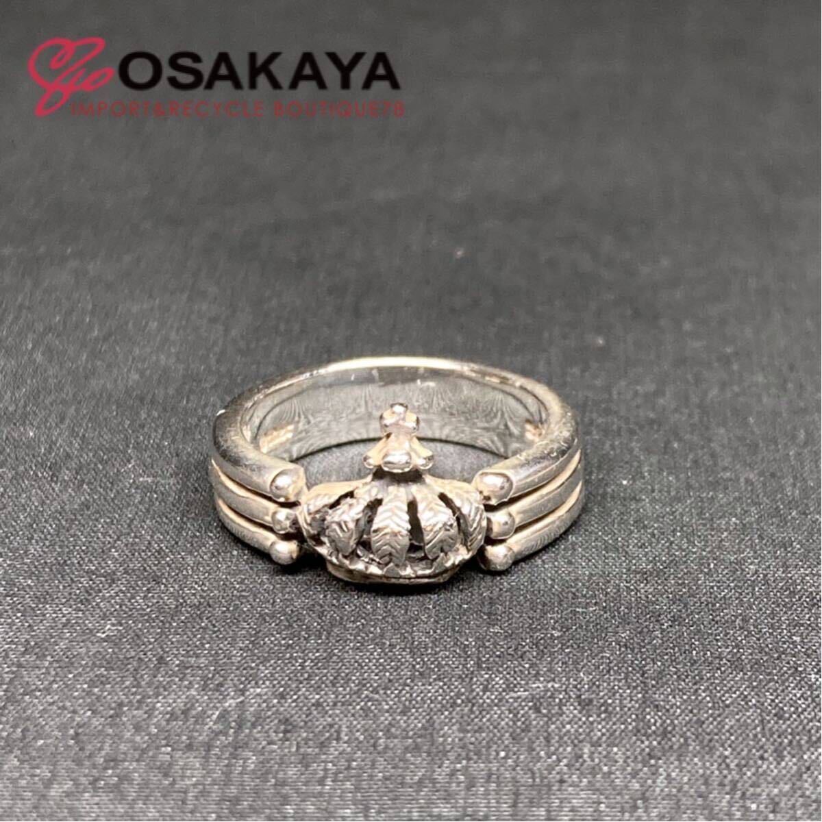 中古 ROYAL ORDER CROWN TRIPLE BAND SR31 SILVER925 シルバー 10号 ロイヤルオーダー リング 指輪 クラウン【送料全国一律600円】拍卖