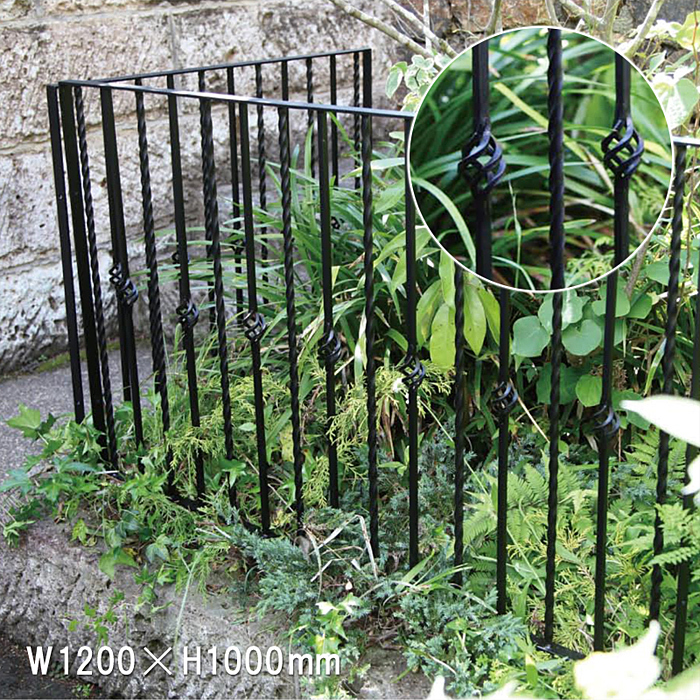 フェンス おしゃれ 庭 柵 花壇 外構 アイアンフェンス ガーデンフェンス 支柱 囲い 目隠し ヨーロピアン 北欧 エントランス ガーデニング拍卖