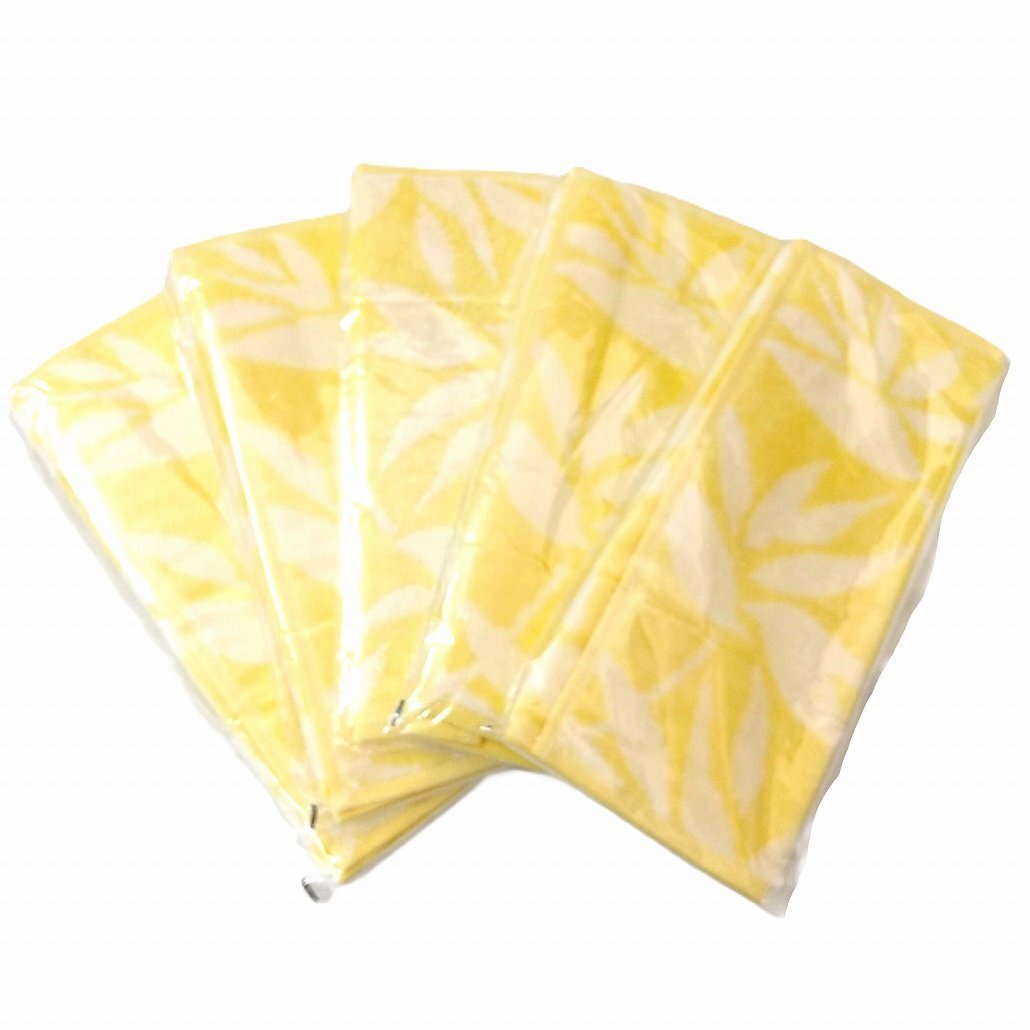 シャルレ ミニタオル 5枚セット クリームイエロー 新品未開封 CHARLE 綿100% 【ポスト投函便無料】ch1398 黄色拍卖