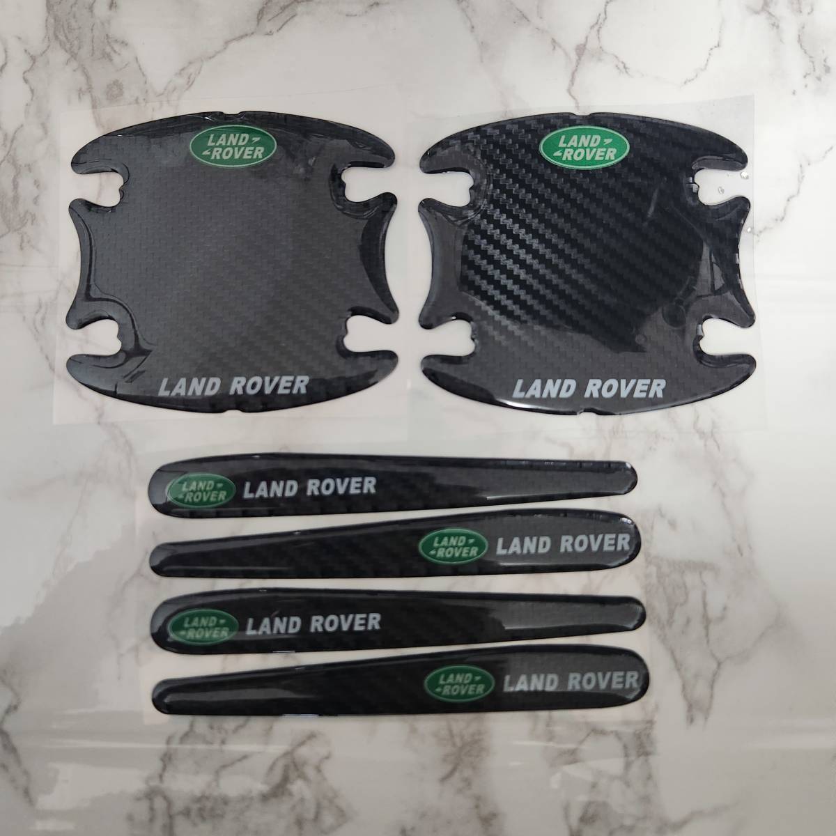 LAND ROVER 光沢5Dカーボン ドア・ハンドルプロテクター ドアガード拍卖