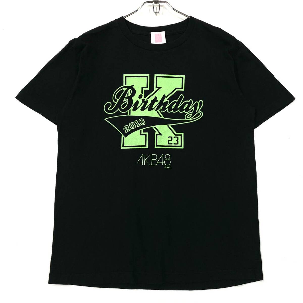 AKB48 半袖Tシャツ 松原夏海 バースデーTシャツ メンズL ブラック拍卖