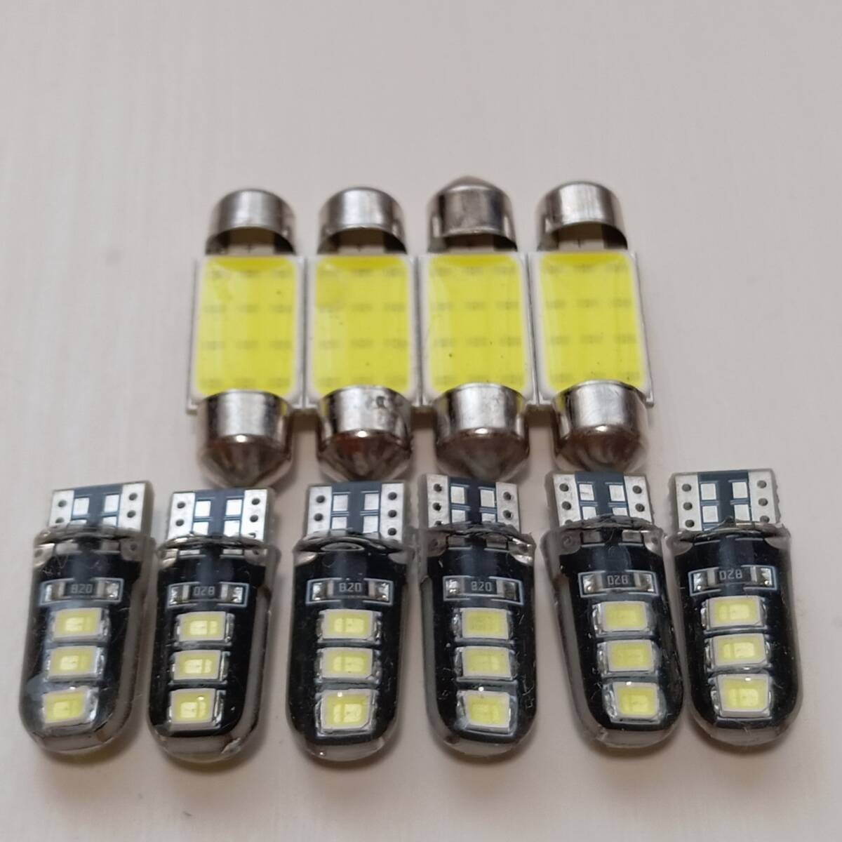 アウディ 8T A5 クーペ 超爆光!T10 LED ルームランプ 10点セット キャンセラー内蔵 ホワイト /6/t36拍卖